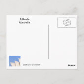 Een Koala in het Australische Briefkaart (Achterkant)