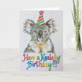 Een Koala-ty Birthday! Kaart
