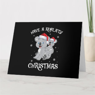 Een Koalaty-kersttefietje Koala Lovers G Kaart