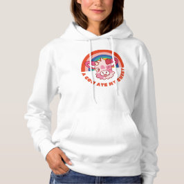 Een koe at mijn zoete slogan hoodie