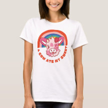 Een koe at mijn zoete slogan