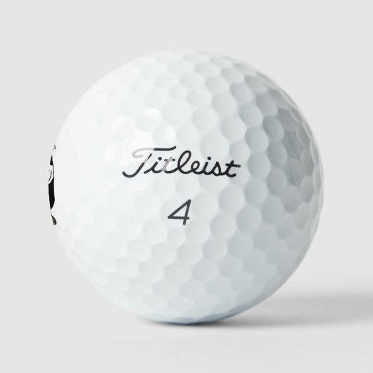 Een koe die golft golfballen (Logo)