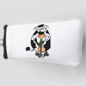 Een koe die golft golfheadcover (Voorkant)