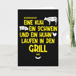 Een koe, een varken en een kip lopen de grill in - kaart