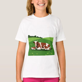 Een koe en twee kalveren t-shirt