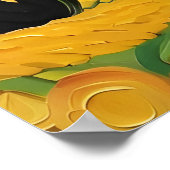 Een Koe in de Sterrennacht Poster (Hoek)