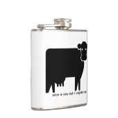 een koe redden , een vegetariër eten heupfles (Rechts)