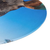 Een koe van Jersey die nieuwsgierig is Snijplank (Hoek)