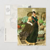Een koekje op de markt briefkaart (Voorkant / Achterkant)