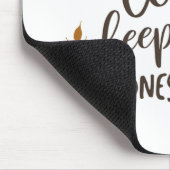 Een koekje per dag houdt de verdriet weg wit muismat (Hoek)