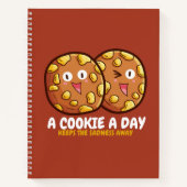 een koekje per dag ontwerp notitieboek (Voorkant)