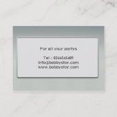 Een koel DJ initiaal visitekaartje (Achterkant)