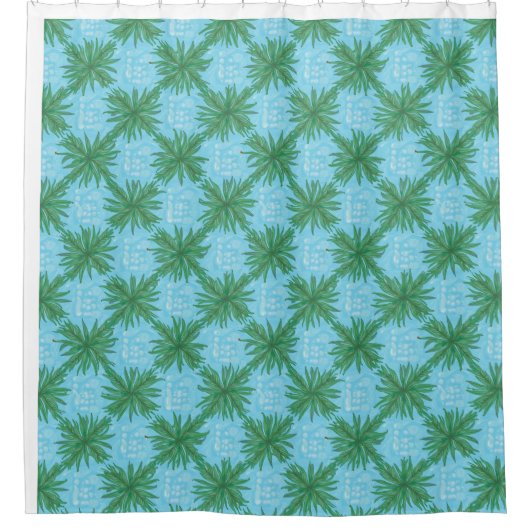 Een koel en verfrissend douchegordijn (Voorkant)