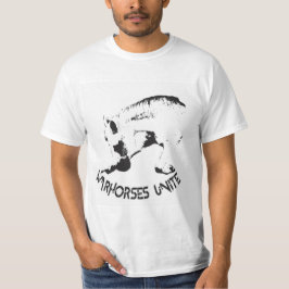 Een koel product dat reddingspaarden een schone le t-shirt