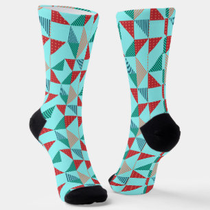 Een koel retro patroonontwerp sokken