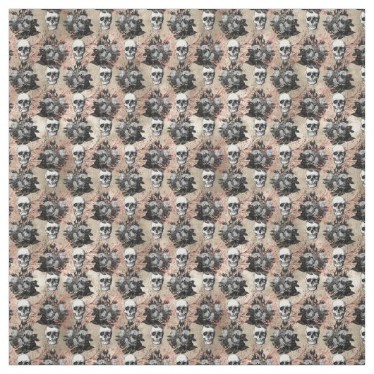 een koel schedel van de gothische schedel getild stof (Swatch)