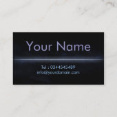 Een koel visitekaartje met een golflengte-dollarte (Achterkant)