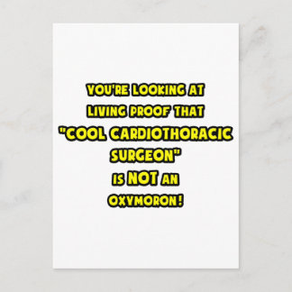 Een koele cardiothoracale chirurg is GEEN oxymoron Briefkaart