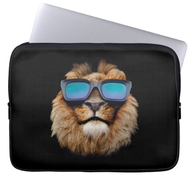 Een koele kat laptop sleeve (Voorkant)
