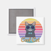 Eén koele kat magneet (Voorkant / Achterkant)