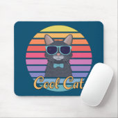 Eén koele kat muismat (Met muis)