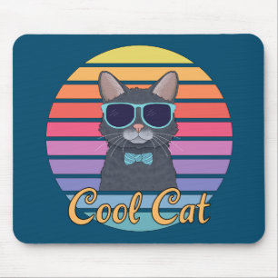 Eén koele kat muismat