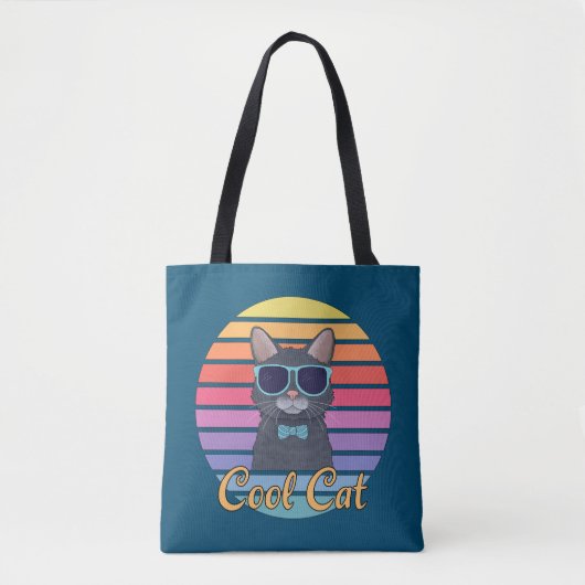 Eén koele kat tote bag (Voorkant)