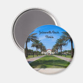 Een koelkast magneet van Jacksonville Beach, Flori (Voorkant / Achterkant)