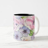 Een koffie-Mok branden Tweekleurige Koffiemok (Voorkant rechts)