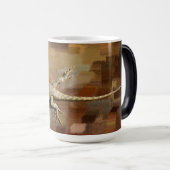 Een koffiehagedis magische mok (Voorkant rechts)