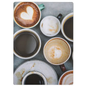 Een koffieoverdekte droom van Caffeine Klembord (Achterkant)