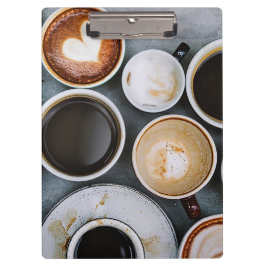 Een koffieoverdekte droom van Caffeine Klembord (Voorkant)