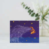 Een Koi tussen de sterren - briefkaart (Staand voorkant)
