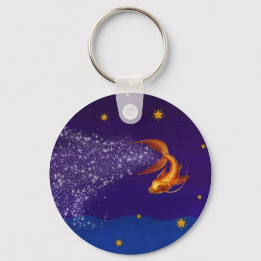 Een Koi tussen de sterren - sleutelhanger (Voorkant)