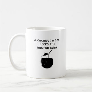 Een kokosnoot per dag koffiemok
