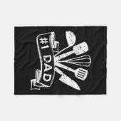 Eén koksende papa voor Vaderdag Koksende Daddy Fleece Deken (Voorkant (Horizontaal))