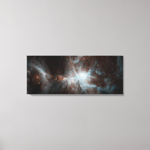 Een kolonie van warme jonge sterren in de Orion Ne Canvas Afdruk