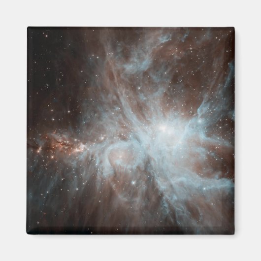 Een kolonie van warme jonge sterren in de Orion Ne Magneet (Voorkant)