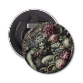 🎭 Een kolossale komedie – Gotisch Victoriaans Button Flesopener (Voorkant)