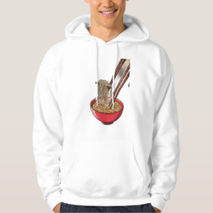Een kom stomende ramen hoodie