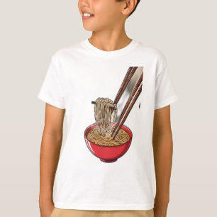 Een kom stomende ramen t-shirt