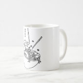 Een kom van Ramen Minimalist Koffiemok (Voorkant rechts)