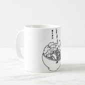 Een kom van Ramen Minimalist Koffiemok (Voorkant links)