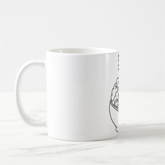 Een kom van Ramen Minimalist Koffiemok (Links)