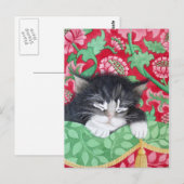 Een komforte kat! briefkaart (Voorkant / Achterkant)