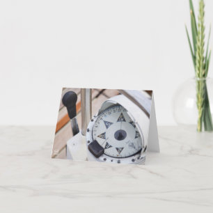 Een kompas om koers uit te zetten voor avontuur. bedankkaart