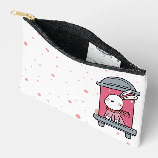 Een konijn bij het raam etui (Open)