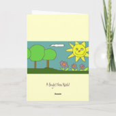 Een konijn denkt aan je kaart (Achterkant)