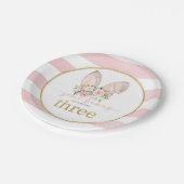 Een konijn draait drie (Bunny Ears) Papieren Bordje (Gekanteld)