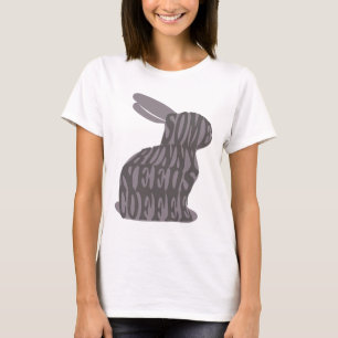 Een Konijn Heeft Koffie Nodig Pasen Konijn Koffie T-shirt